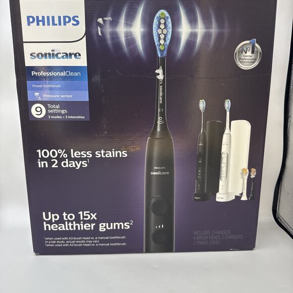 Philips Sonicare Professional Clean Electric Toothbrush 2-pack missing 2 Brush - Picture 1 of 2